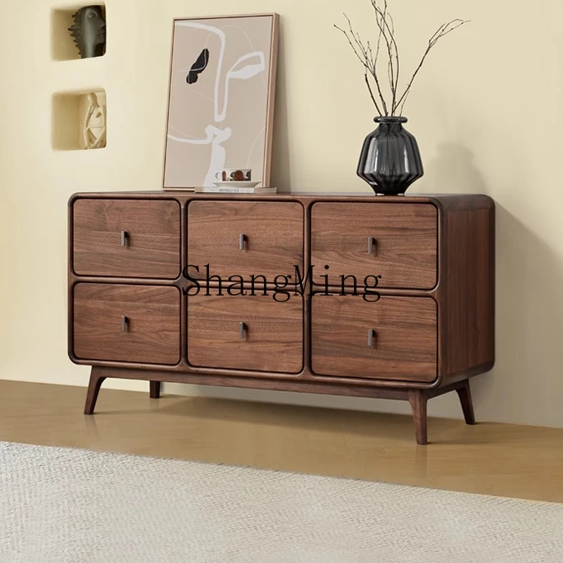 ZYY black walnut six-bucket cabinet, bedroom against the wall, bedside cabinet, all solid wood, living room storage cabinet
ZYY black walnut six-bucket cabinet, bedroom against the wall, bedside cabinet, all solid wood, living room storage cabinet