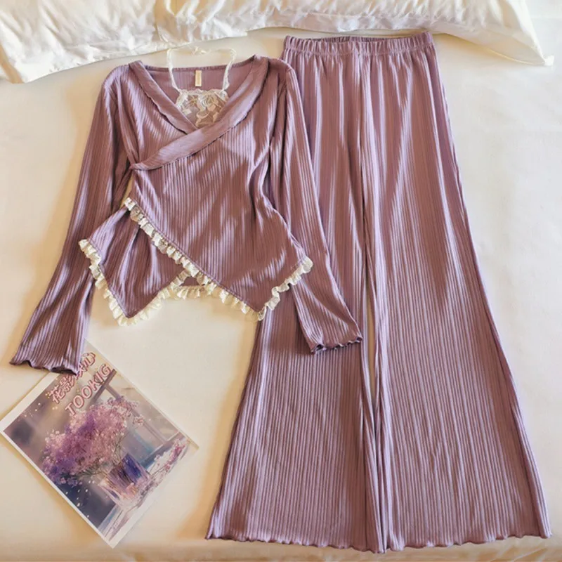 Женская одежда, хлопковая ночная рубашка с длинными рукавами, женские пижамы, весенне-осенняя домашняя одежда, сексуальная одежда для сна, женский костюм для сна
Женская одежда, хлопковая ночная рубашка с длинными рукавами, женские пижамы, весенне-осенняя домашняя одежда, сексуальная одежда для сна, женский костюм для сна