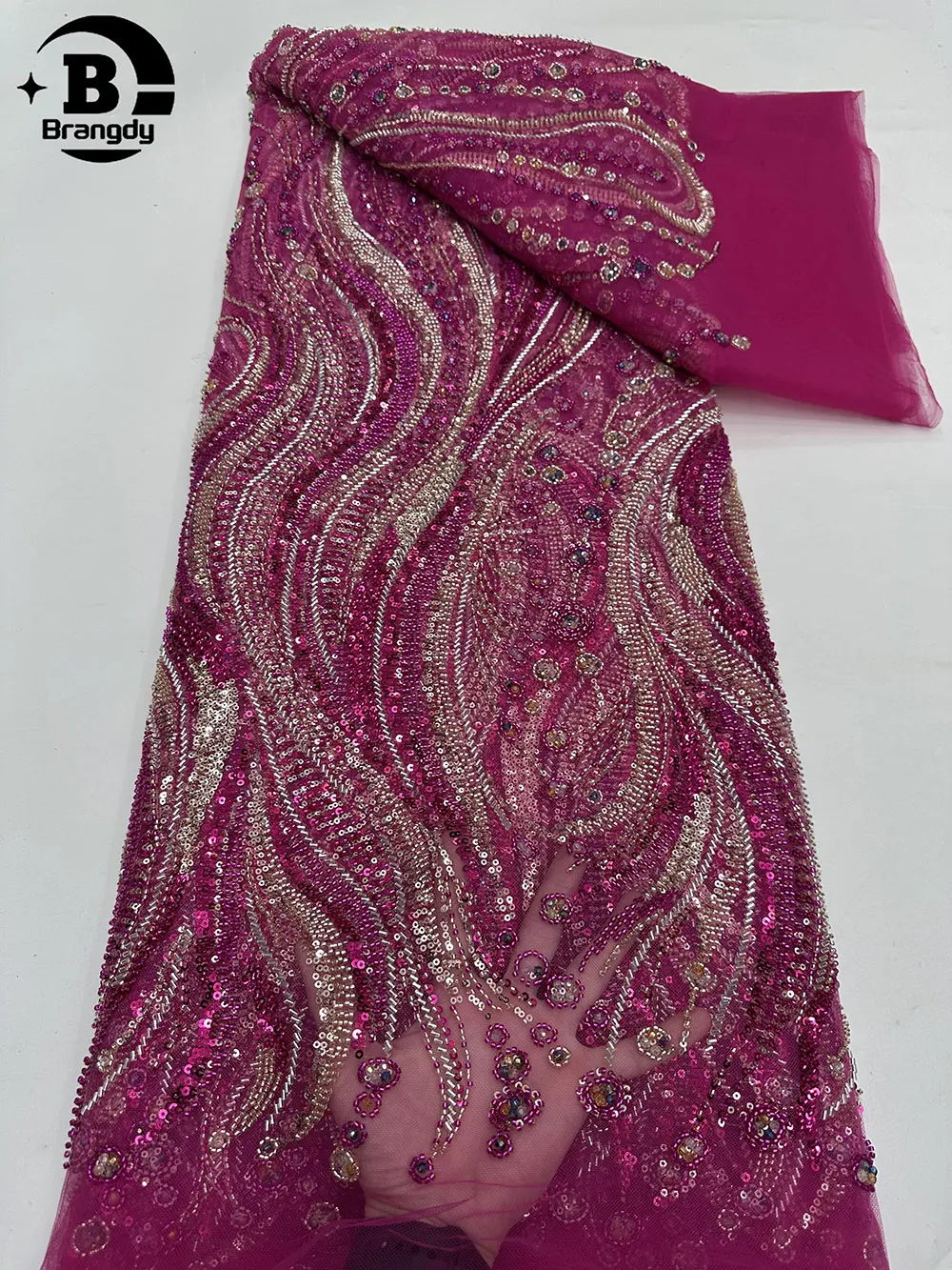 Latest Fashion African French Beaded Tulle High Quality Nigerian Luxury Sequins Embroidery Net Tulle Fabric Evening Dresses
Latest Fashion African French Beaded Tulle High Quality Nigerian Luxury Sequins Embroidery Net Tulle Fabric Evening Dresses