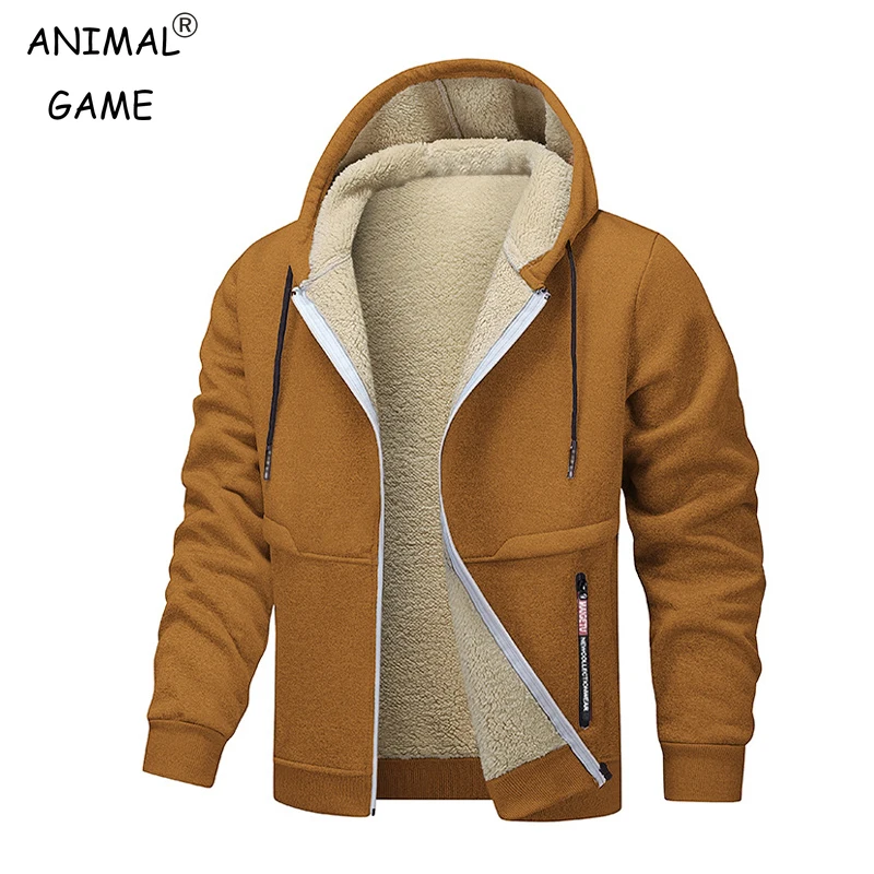 Animal Game Outdoor Hoodies for Men Fleece Ski Jackets Sherpa Lined Climbing Hooded Zipper Jacket Thick Streetwear Cycling Coats
Animal Game Outdoor Hoodies for Men Fleece Ski Jackets Sherpa Lined Climbing Hooded Zipper Jacket Thick Streetwear Cycling Coats