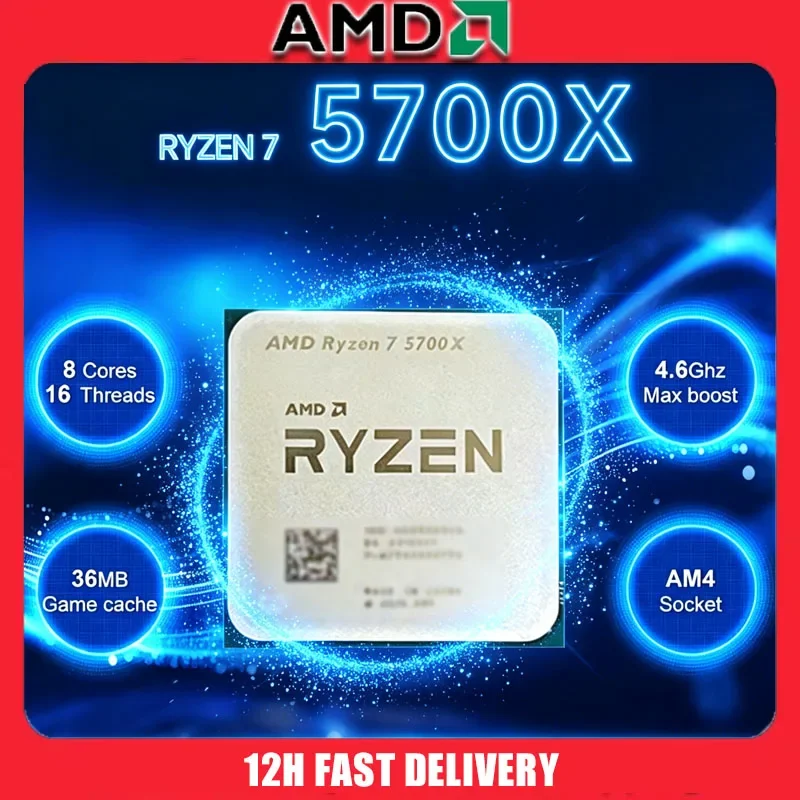 AMD Ryzen 7 5700X AMD R7 5700X CPU 8-Core 16-Thread 4.6GHz Unlocked Desktop Processor Socket AM4 Gaming CPU Without Package
AMD Ryzen 7 5700X AMD R7 5700X CPU 8-Core 16-Thread 4.6GHz Unlocked Desktop Processor Socket AM4 Gaming CPU Without Package