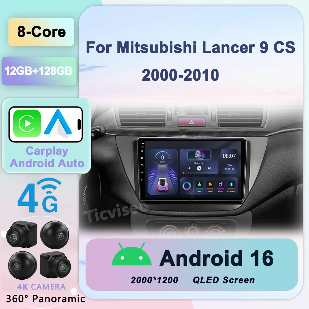 2 Din Android 16 Car Radio Multimedia Video Player For Mitsubishi Lancer 9 CS 2000 - 2010 Navigation GPS 2din 4G Carplay Stereo
2 Din Android 16 Car Radio Multimedia Video Player For Mitsubishi Lancer 9 CS 2000 - 2010 Navigation GPS 2din 4G Carplay Stereo