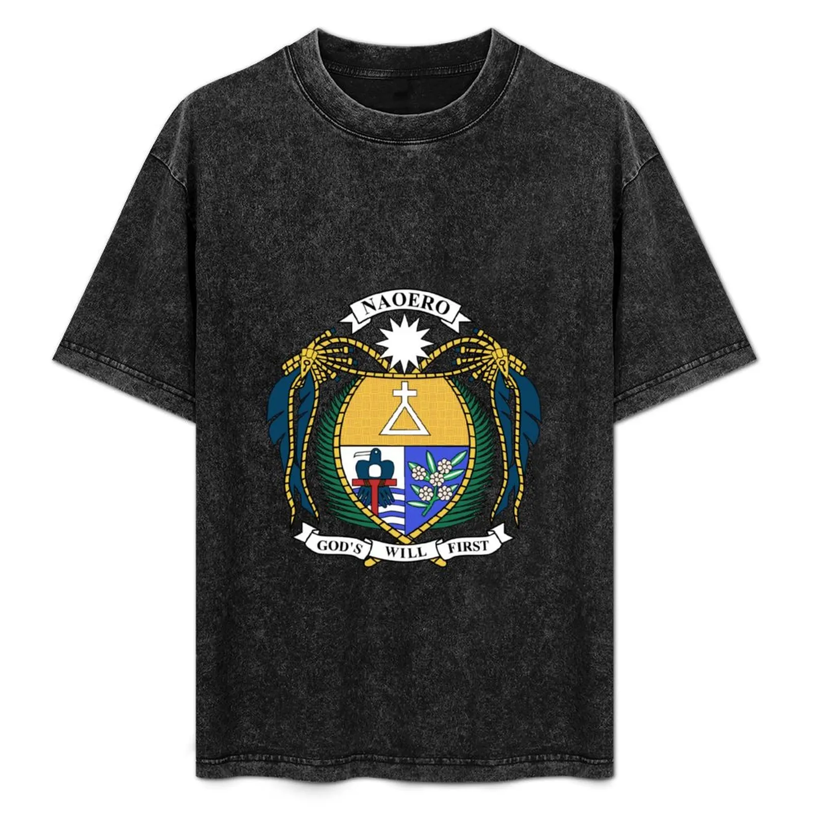 Coat of arms of Nauru T-Shirt plus sizes summer top korean fashion designer t shirt men
Coat of arms of Nauru T-Shirt plus sizes summer top korean fashion designer t shirt men