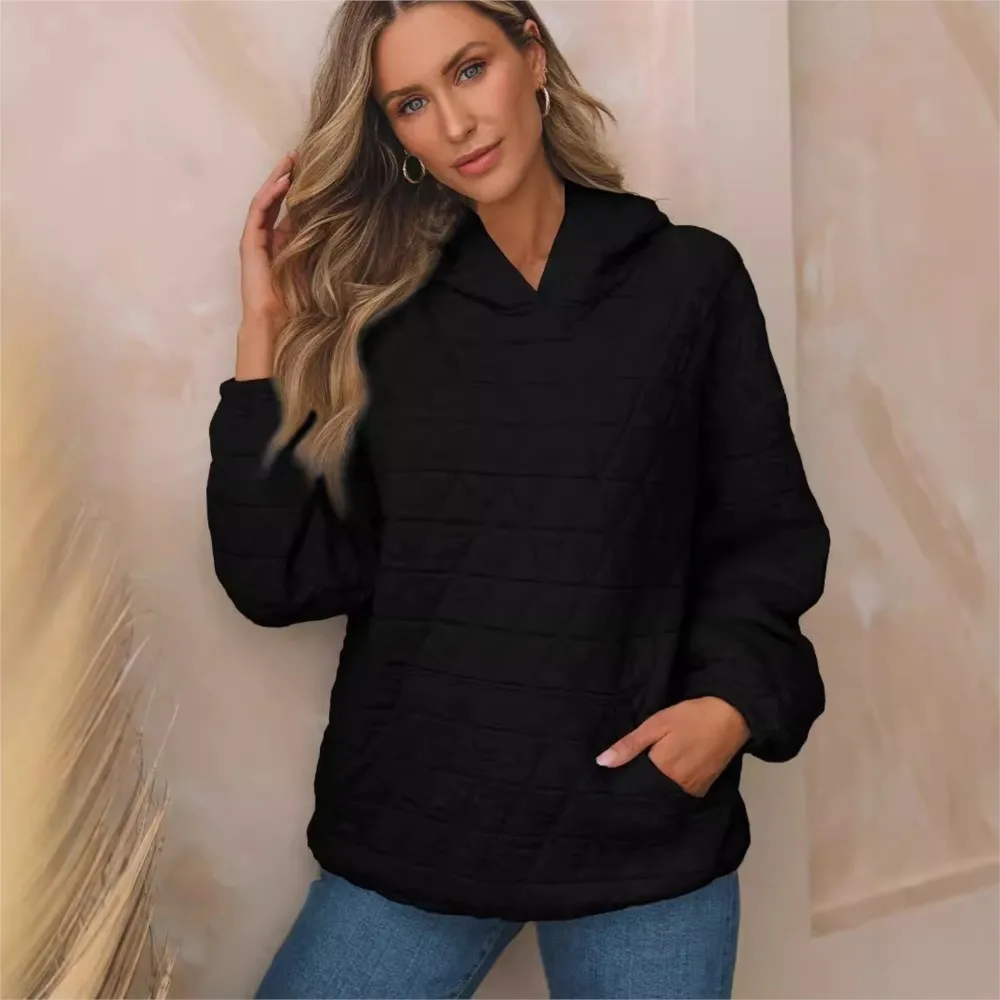 Осенние женские повседневные спортивные топы с капюшоном, модные свободные пуловеры с карманами, женские универсальные зимние топы с длинными рукавами, женские 2025
Осенние женские повседневные спортивные топы с капюшоном, модные свободные пуловеры с карманами, женские универсальные зимние топы с длинными рукавами, женские 2025