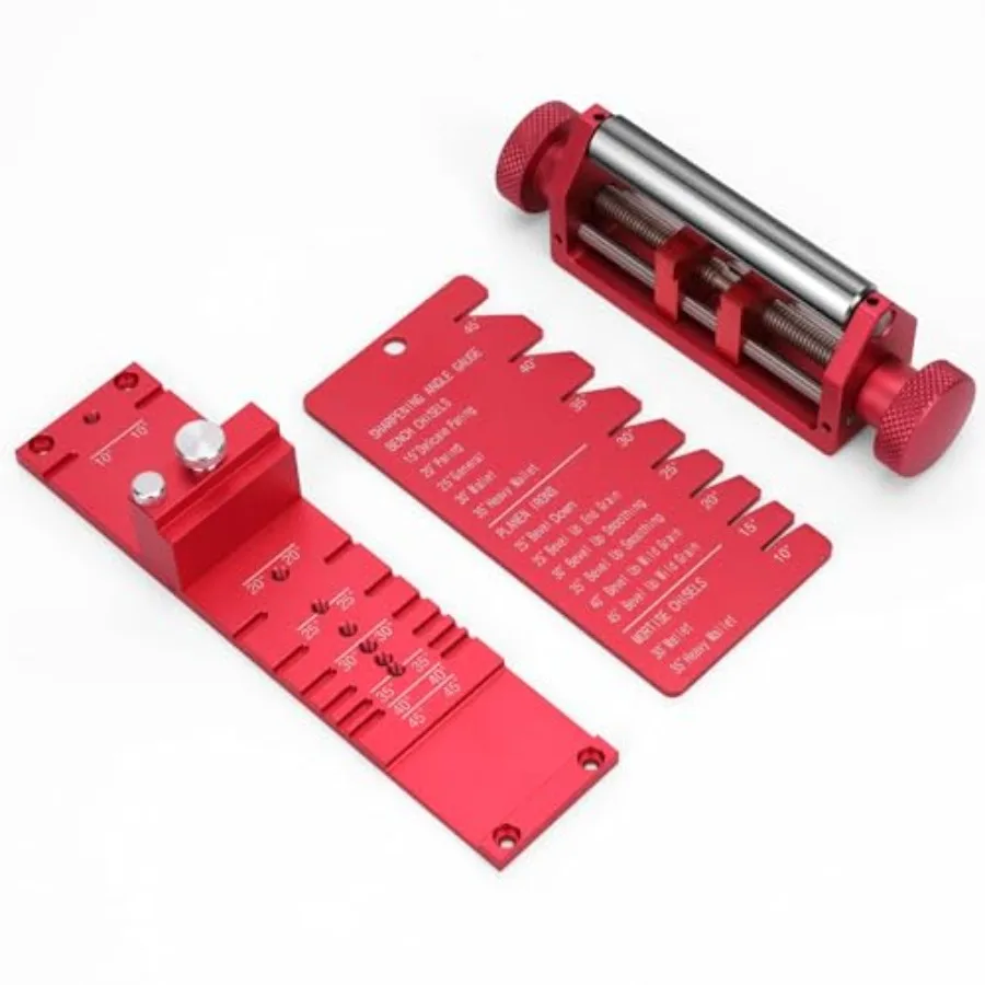 Chisel Sharpening Jig, Honing Guide for Woodworking Chisels and Planes Width 0.1" to 2.8", Metal Chisel Sharpening Kit with Ang
Chisel Sharpening Jig, Honing Guide for Woodworking Chisels and Planes Width 0.1" to 2.8", Metal Chisel Sharpening Kit with Ang