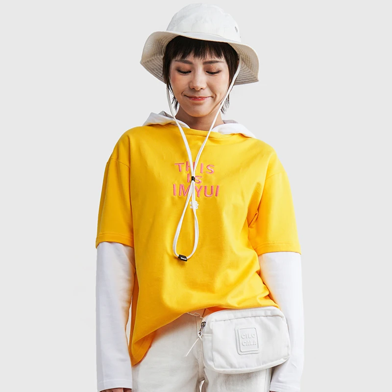 IMYUI Yellow Long Sve Embroidered Cotton Hoodie Loose Fit Street Sle Single Piece Thin Patchwork Casual Wear
IMYUI Yellow Long Sve Embroidered Cotton Hoodie Loose Fit Street Sle Single Piece Thin Patchwork Casual Wear