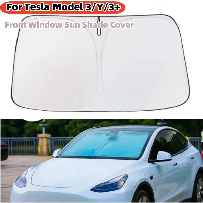 For Tesla Model Y Model 3 2025 Windshield Sunshade Folding Front Window Sun Shade Cover Heat Protection Visor Car Accessories
For Tesla Model Y Model 3 2025 Windshield Sunshade Folding Front Window Sun Shade Cover Heat Protection Visor Car Accessories