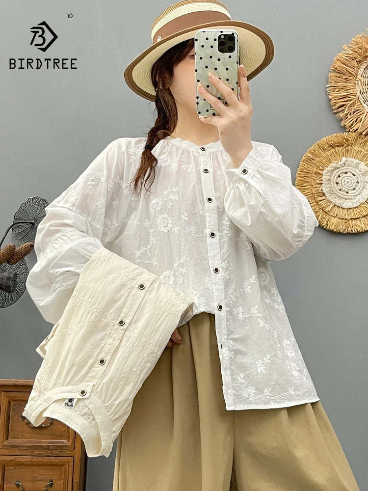 New 2025 Autumn Cotton Long Sleeve Shirt, Women Stand Embroidery Patchwork, Mori Girl Temperament Commute Loose Blouse T58721CC
New 2025 Autumn Cotton Long Sleeve Shirt, Women Stand Embroidery Patchwork, Mori Girl Temperament Commute Loose Blouse T58721CC