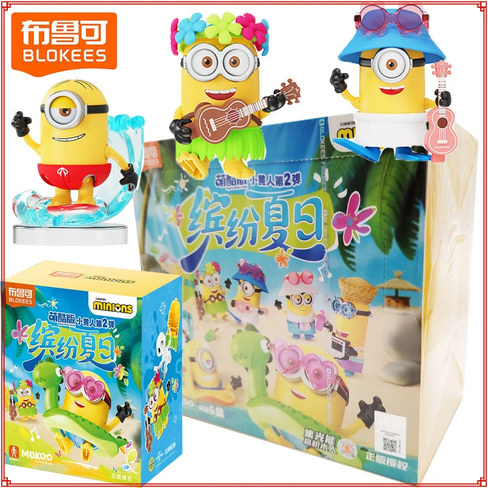 New Original Blokees Minions Cute & Cool Version Colorful Summer Series Blind Box Decorative Model Ornaments Kids Birthday Gifts
New Original Blokees Minions Cute & Cool Version Colorful Summer Series Blind Box Decorative Model Ornaments Kids Birthday Gifts