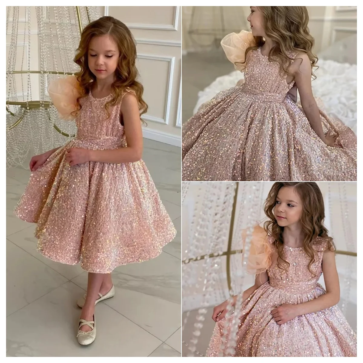 Розовое блестящее платье с блестками для девочек на заказ, свадебное платье без рукавов длиной до колена, бальное платье для первого причастия, дня рождения
Розовое блестящее платье с блестками для девочек на заказ, свадебное платье без рукавов длиной до колена, бальное платье для первого причастия, дня рождения