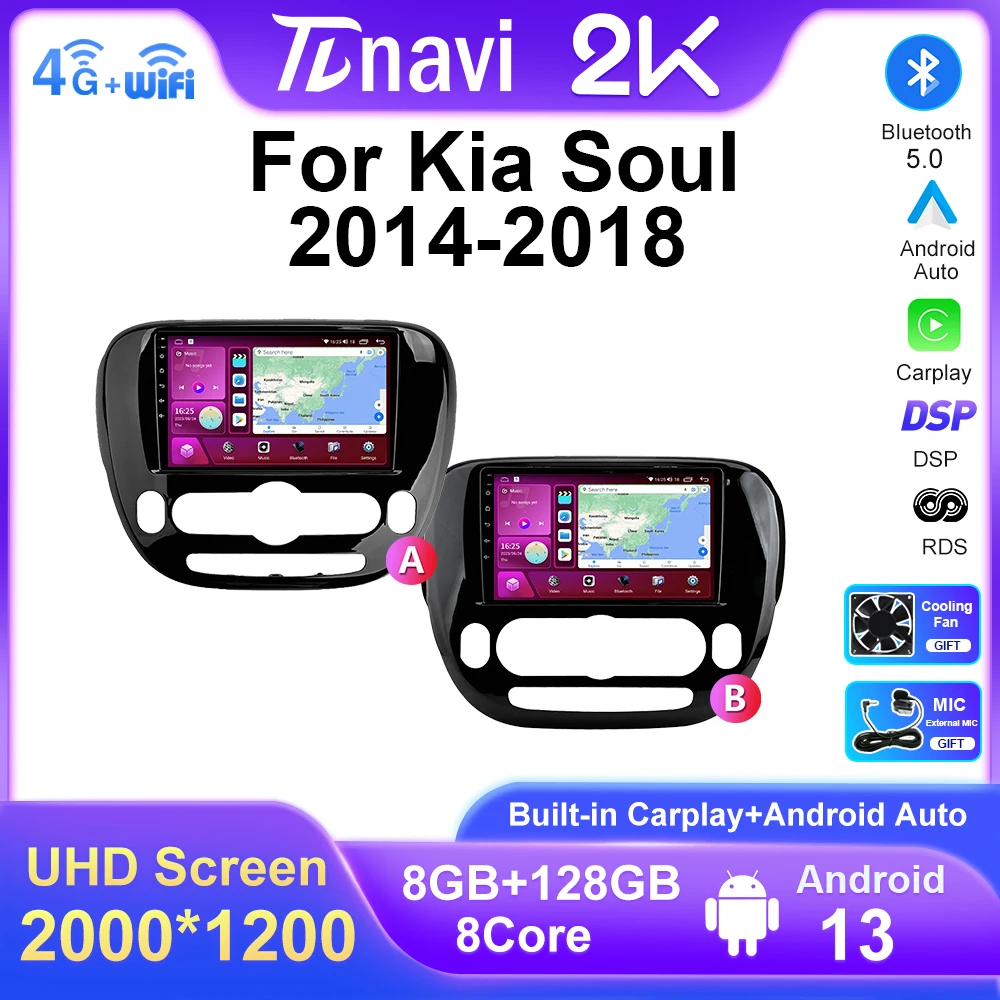 128G Android 13 Car Radio For KIA Soul 2013 - 2019 GPS Navigation Multimedia Video Player Auto Stereo No 2din Carplay HiFi Unit
128G Android 13 Car Radio For KIA Soul 2013 - 2019 GPS Navigation Multimedia Video Player Auto Stereo No 2din Carplay HiFi Unit