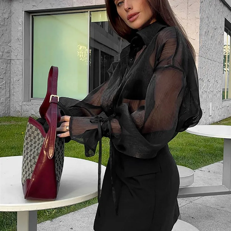 Bla Sexy Me Collar Blouson irt Европейский Sle Свободный крой Bubble Sve Long Sve Полиэстер Женский Busin Casual irt
Bla Sexy Me Collar Blouson irt Европейский Sle Свободный крой Bubble Sve Long Sve Полиэстер Женский Busin Casual irt