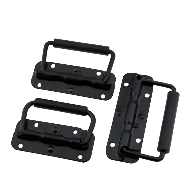 1Pcs Black Luggage Spring Handle Folding HandleTool Box Movable Ring Industrial Equipment Cabinet Activity Furniture Knobs Pull
1Pcs Black Luggage Spring Handle Folding HandleTool Box Movable Ring Industrial Equipment Cabinet Activity Furniture Knobs Pull