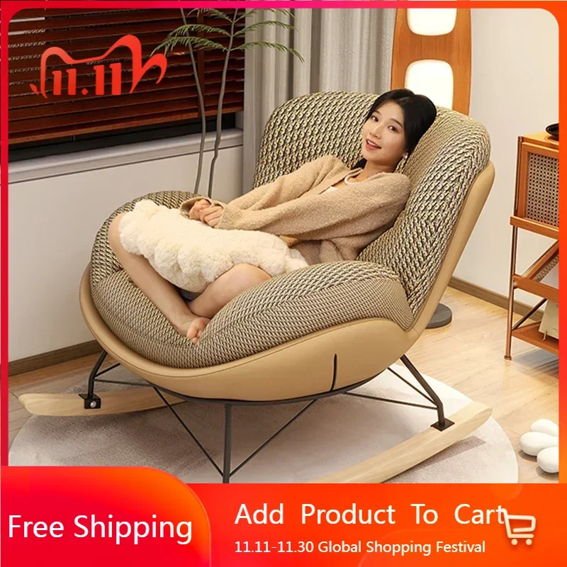 Lounge Rocking Living Room Chairs Nordic Throne Reading Luxury Chairs Designer Gaming Lazy Ergonomic Poltrona Home Furniture
Lounge Rocking Living Room Chairs Nordic Throne Reading Luxury Chairs Designer Gaming Lazy Ergonomic Poltrona Home Furniture