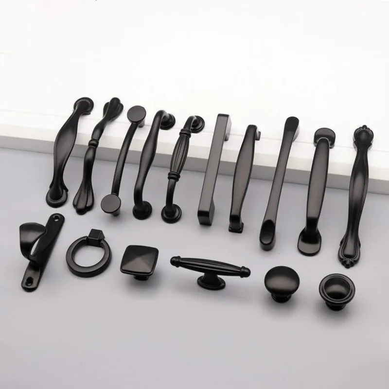 Black drawer knobs furniture handles dresser knobs 96/128mm drawer handle modern door knob for kitchen cabinet Aluminum
Black drawer knobs furniture handles dresser knobs 96/128mm drawer handle modern door knob for kitchen cabinet Aluminum