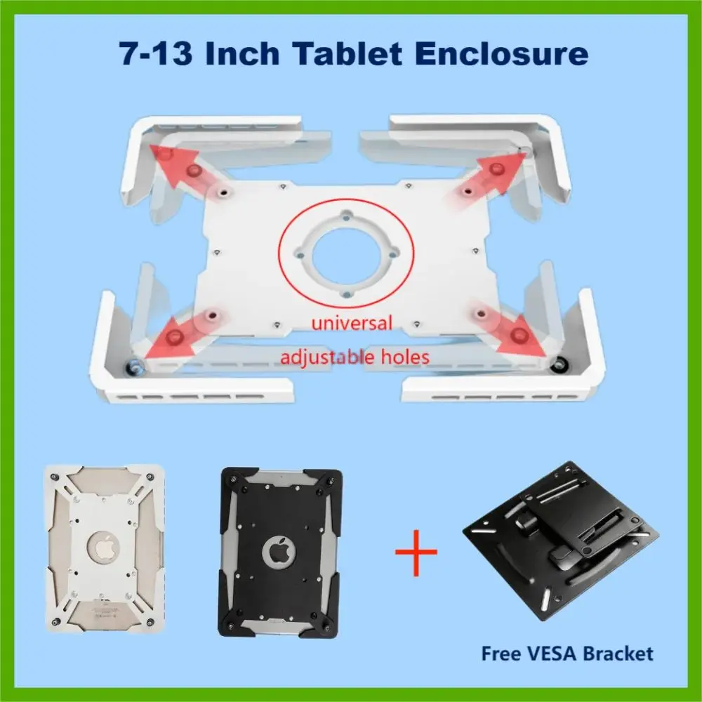 Wall Mount 7-13 Inch Tablet Enclosure Adjustable iPad Holder Huawei Samsung Android Tablet Bracket Wall Hanging
Wall Mount 7-13 Inch Tablet Enclosure Adjustable iPad Holder Huawei Samsung Android Tablet Bracket Wall Hanging