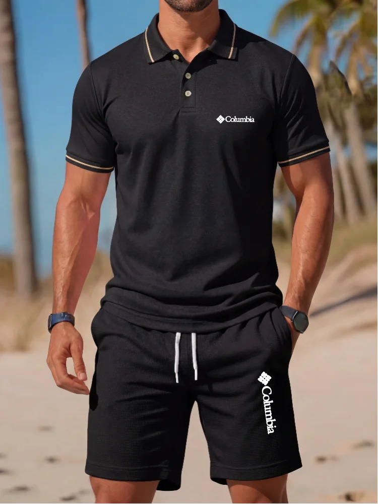 Brand printed polo shirt short sleeved set fashionable men's polo shirt shorts 2026 summer comfortable casual lapel T-shirt set
Brand printed polo shirt short sleeved set fashionable men's polo shirt shorts 2026 summer comfortable casual lapel T-shirt set