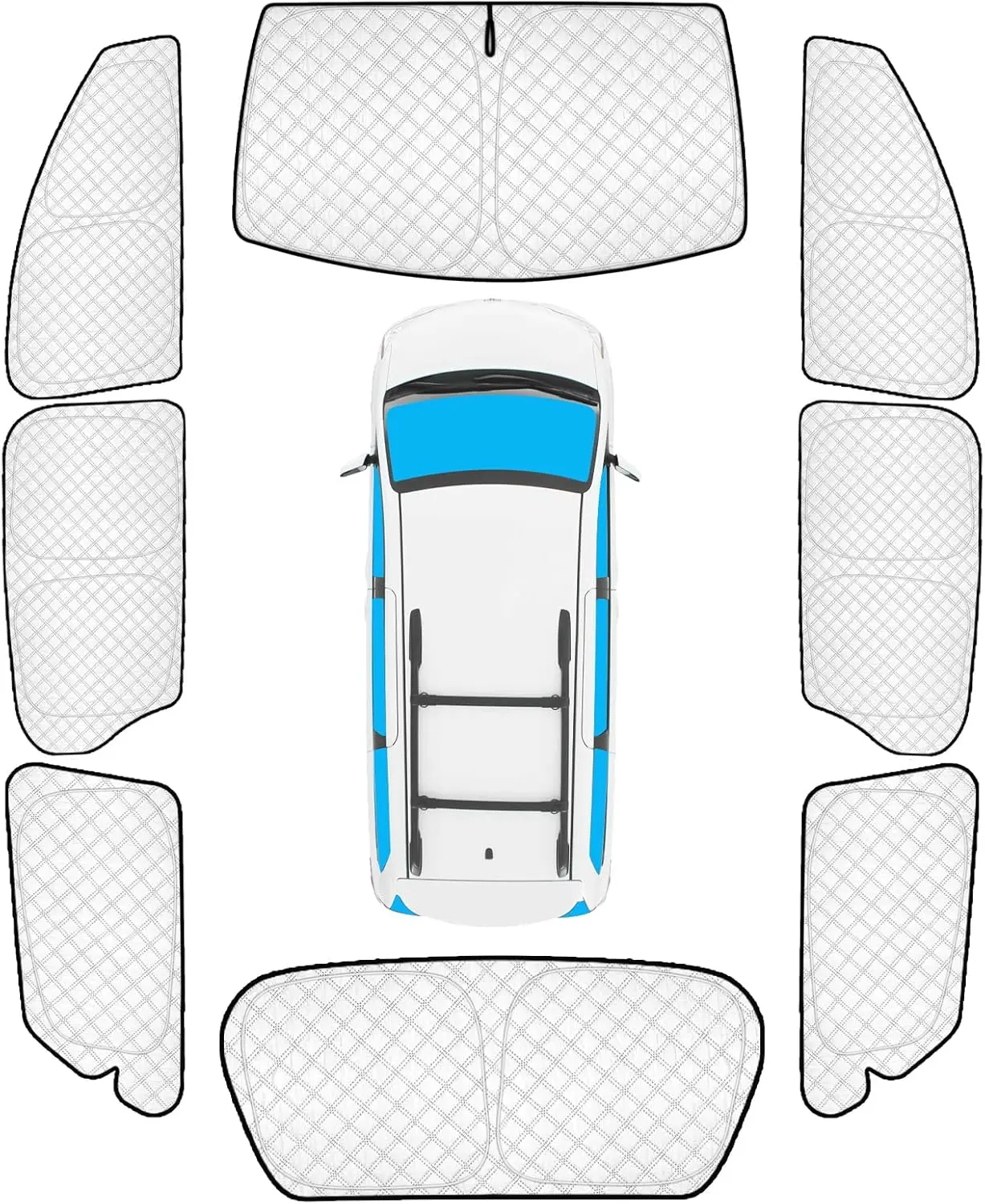 8pcs Full Sun Shades Custom for Toyota Sienna 2013-2018, UV Block Privacy Car Window Covers for Windshield Side Rear
8pcs Full Sun Shades Custom for Toyota Sienna 2013-2018, UV Block Privacy Car Window Covers for Windshield Side Rear