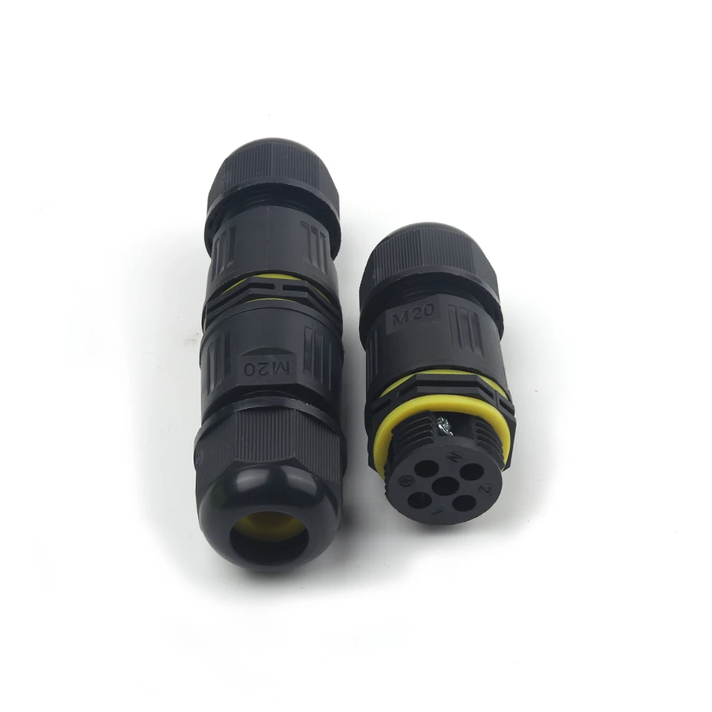 IP68 M20 Straight Cable 2/3 Pin Screw Connector For Outdoor LED Light Electric Cable Junction Box Waterproof Wire Connectors
IP68 M20 Straight Cable 2/3 Pin Screw Connector For Outdoor LED Light Electric Cable Junction Box Waterproof Wire Connectors