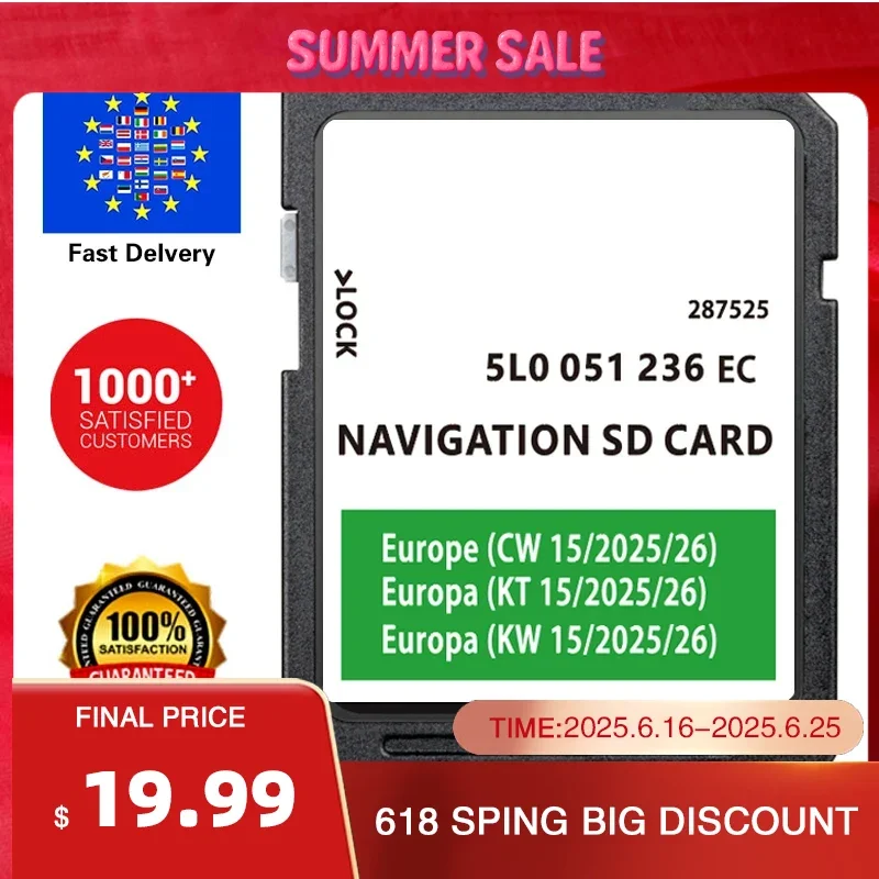 for Skoda Amundsen Octavia Superb Fabia Rapid Vehicle Sat Nav 32GB SD Card Europe UK Maps 2025-2026 5L0051236EC Navigation
for Skoda Amundsen Octavia Superb Fabia Rapid Vehicle Sat Nav 32GB SD Card Europe UK Maps 2025-2026 5L0051236EC Navigation