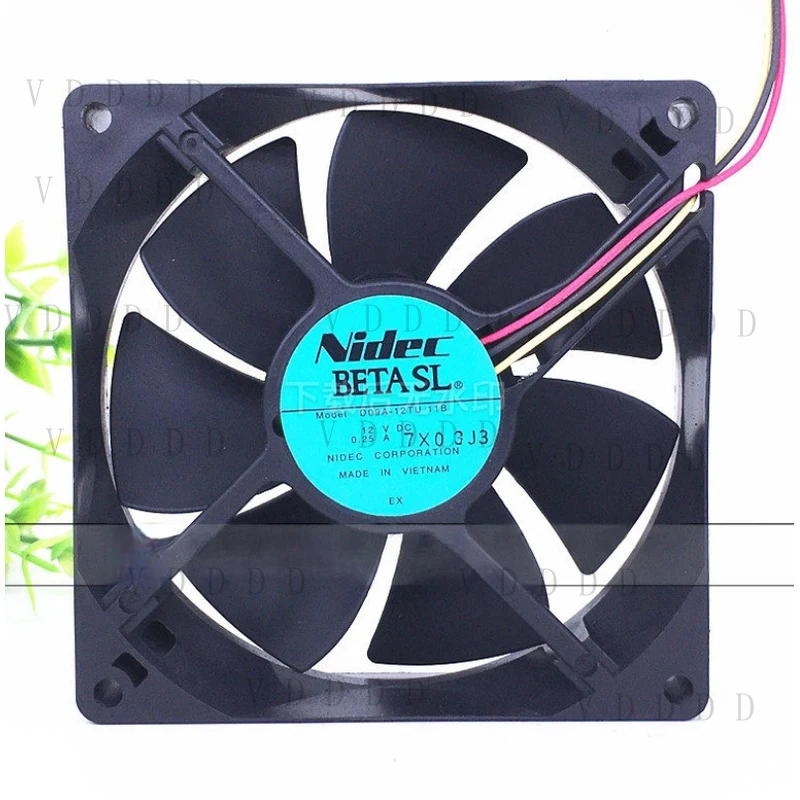 LL for 1PCS Nidec D09A-12TU 11B DC12V 0.25A 3-wire cooling fan 9025 9cm
LL for 1PCS Nidec D09A-12TU 11B DC12V 0.25A 3-wire cooling fan 9025 9cm
