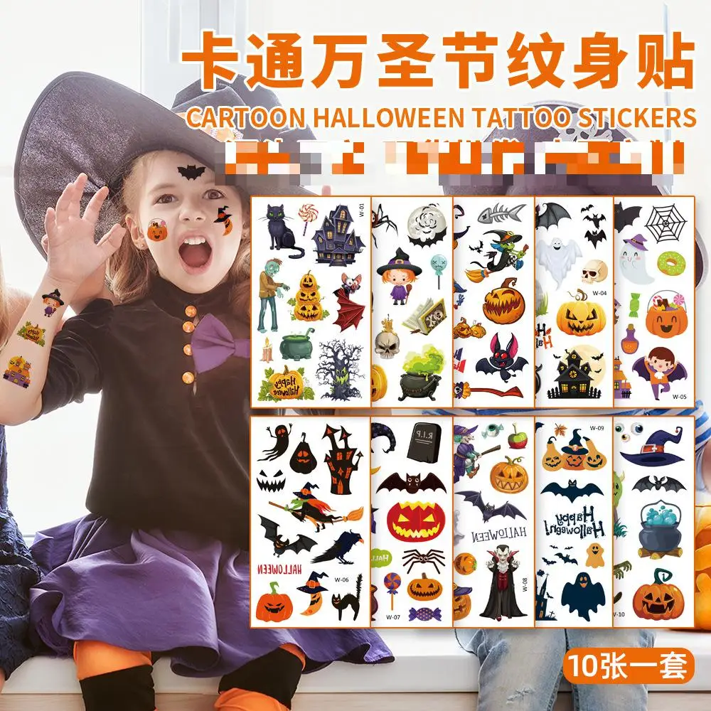 10pcs Halloween Children's Cartoon Tattoo Sticker Creative Kids Toys Waterproof Funny Pumpkin Party Gift Temporary Face Sticker
10pcs Halloween Children's Cartoon Tattoo Sticker Creative Kids Toys Waterproof Funny Pumpkin Party Gift Temporary Face Sticker