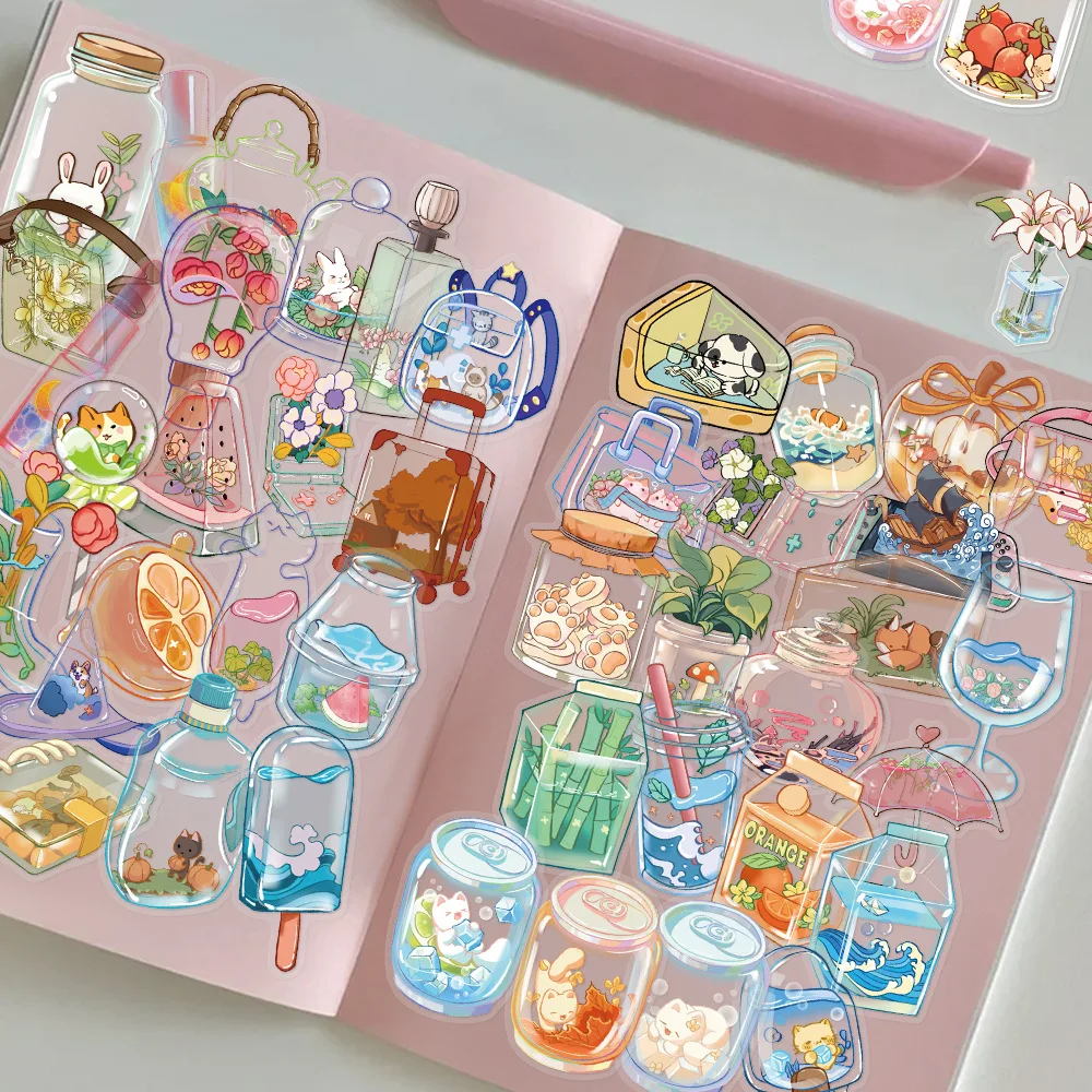 50Pcs/Pack PET Sticker Kawaii Cute Ins Stickers DIY Craft Scrapbooking Album Junk Journal Phone Decorative Stickers
50Pcs/Pack PET Sticker Kawaii Cute Ins Stickers DIY Craft Scrapbooking Album Junk Journal Phone Decorative Stickers