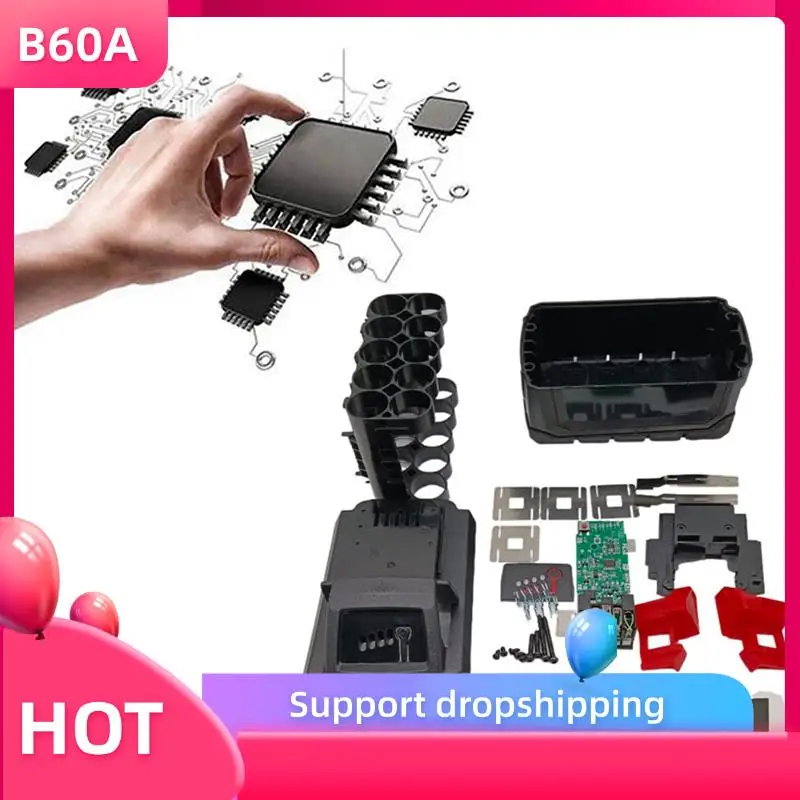 B60A 2X Battery Plastic Case PCB Protective Board For 10 Core 18V 21700 Kit Li- Battery Case Circuit Board Kit
B60A 2X Battery Plastic Case PCB Protective Board For 10 Core 18V 21700 Kit Li- Battery Case Circuit Board Kit