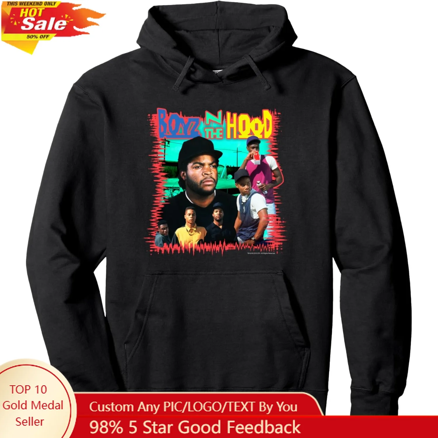 Boyz n the Hood Vintage Poster Style Pullover Hoodie
Boyz n the Hood Vintage Poster Style Pullover Hoodie