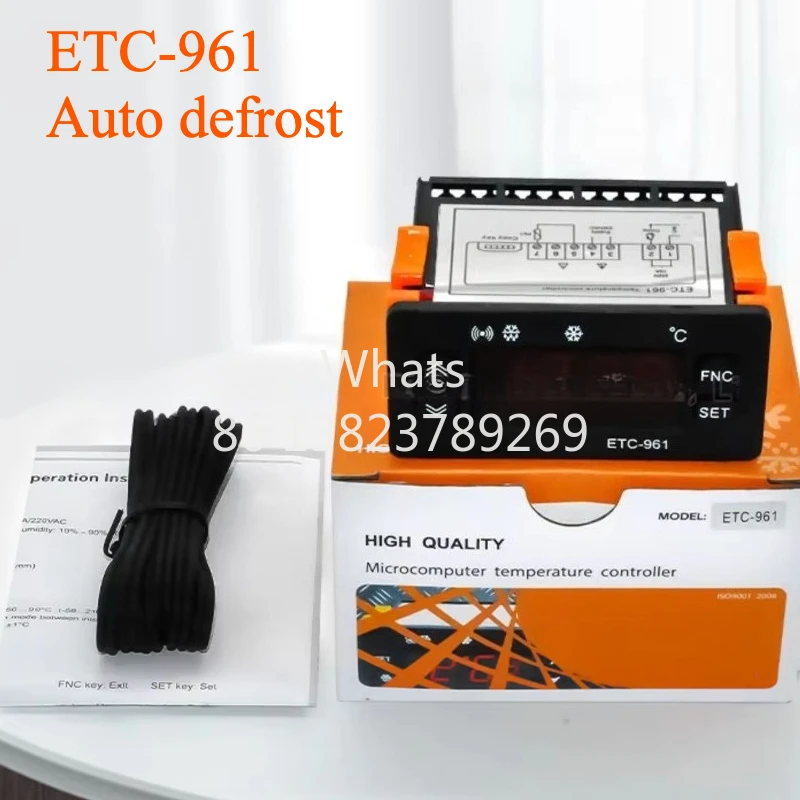 ETC-961 Digital Thermostat Temperature Controller for Customized Cold Storage Refrigerator smart Automatic defrost
ETC-961 Digital Thermostat Temperature Controller for Customized Cold Storage Refrigerator smart Automatic defrost