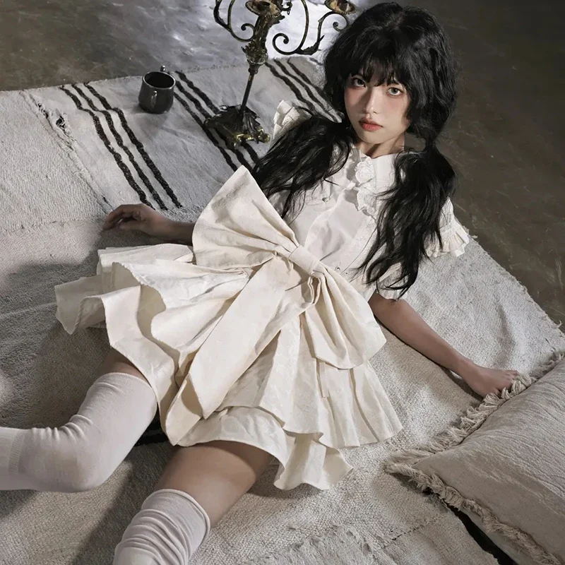 Летняя новая японская юбка трапециевидной формы с высокой талией Mujer Faldas, элегантная юбка-тортик в стиле Харадзюку с большим бантом, лоскутная юбка на бретельках для женщин
Летняя новая японская юбка трапециевидной формы с высокой талией Mujer Faldas, элегантная юбка-тортик в стиле Харадзюку с большим бантом, лоскутная юбка на бретельках для женщин