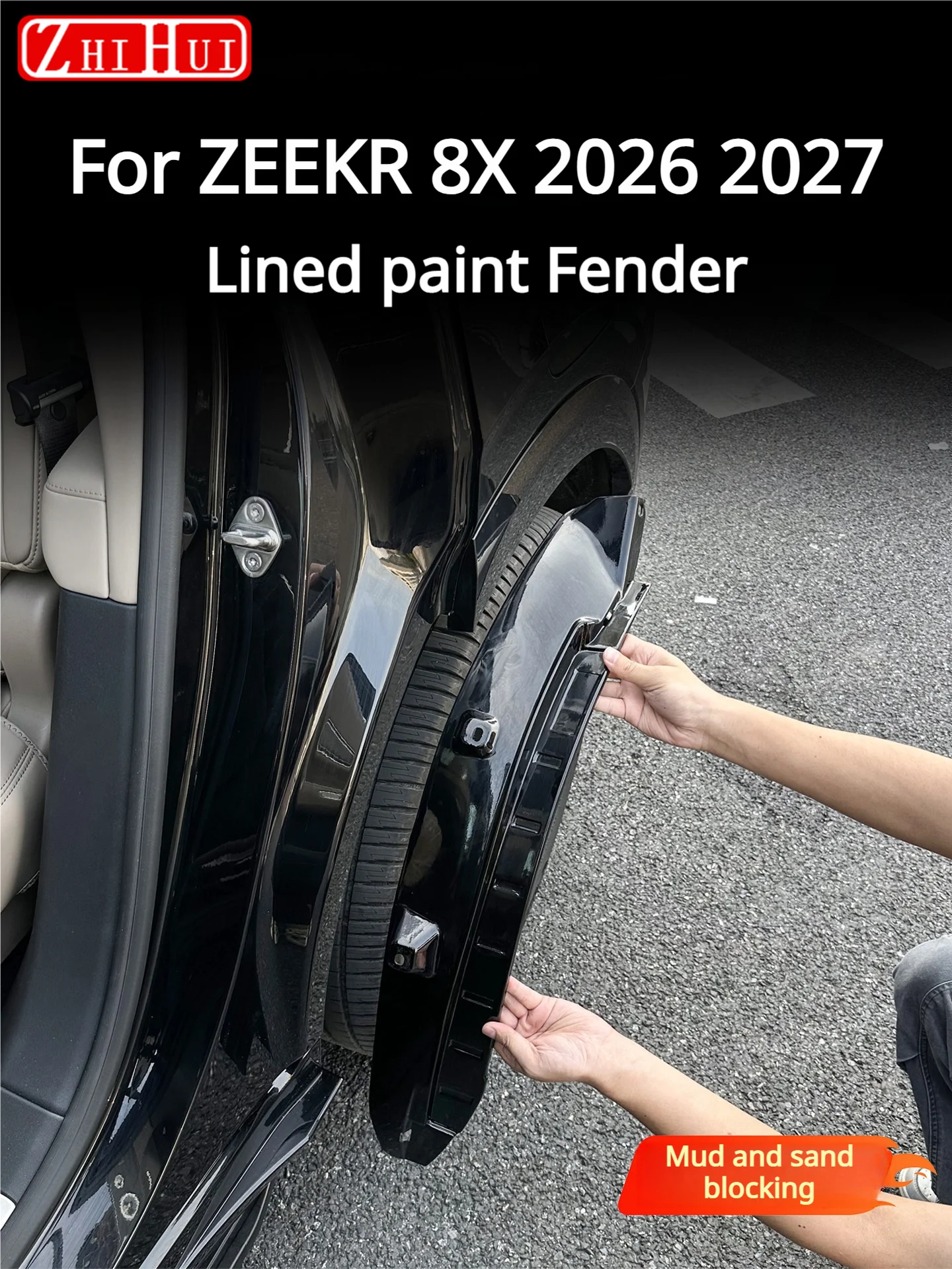 For Zeekr 8X for Car Styling Painted Mudguards Plastic Fender Cover Rear Wheel Lining Mud Flaps Guard Cover Auto Accessories
For Zeekr 8X for Car Styling Painted Mudguards Plastic Fender Cover Rear Wheel Lining Mud Flaps Guard Cover Auto Accessories
