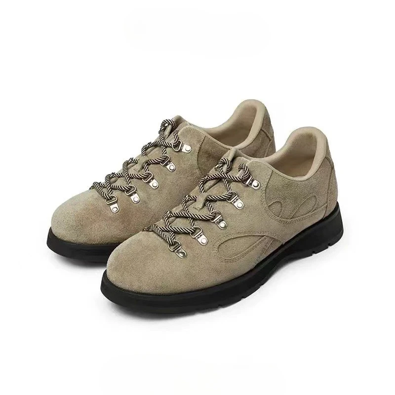 Women's Ring Hole Suede Fur Leather Mountaineering Derby Contrast Color Casual Street Leather Shoes Lace-up Sneakers
Women's Ring Hole Suede Fur Leather Mountaineering Derby Contrast Color Casual Street Leather Shoes Lace-up Sneakers