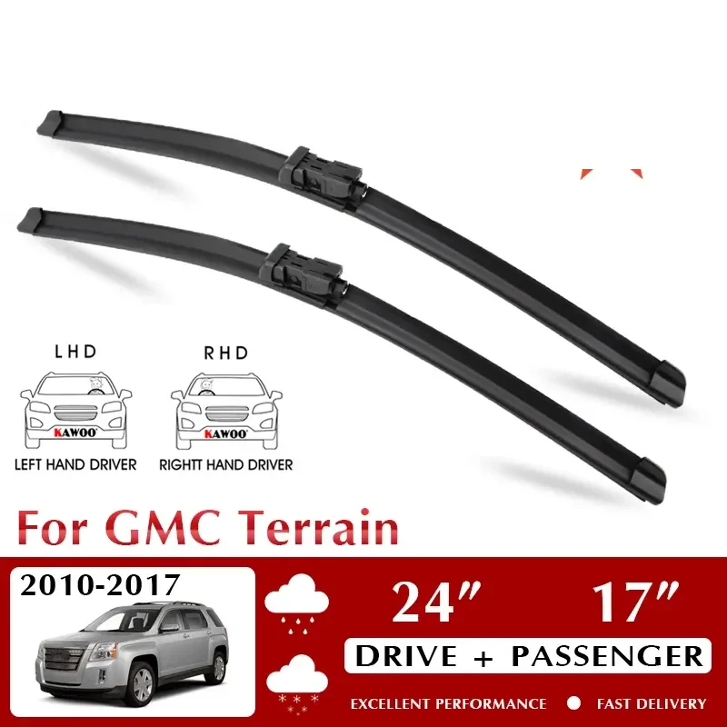 Car Wiper Blade For GMC Terrain 2010-2017 Windshield Windscreen Front Window Accessories 24"+17" LHD RHD Fit U Hook Arm
Car Wiper Blade For GMC Terrain 2010-2017 Windshield Windscreen Front Window Accessories 24"+17" LHD RHD Fit U Hook Arm