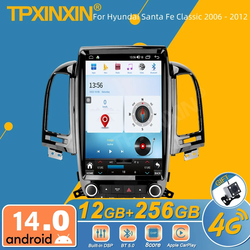 Для Hyundai Santa Fe Classic 2006-2012 Android автомобильный радиоприемник мультимедийный видеоплеер беспроводной Carplay авторадио стерео GPS Navi
Для Hyundai Santa Fe Classic 2006-2012 Android автомобильный радиоприемник мультимедийный видеоплеер беспроводной Carplay авторадио стерео GPS Navi