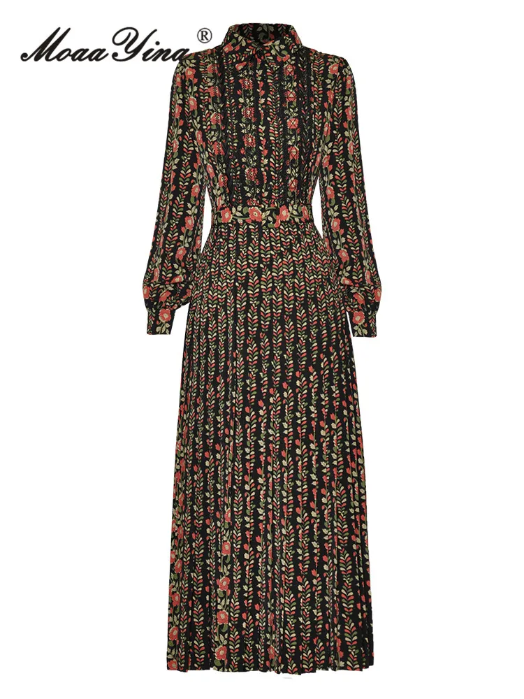 MoaaYina 2024 Summer Fashion Runway New ArrivalsTurn-down Collar Fragmented Flower Print Single breasted Elegant Midi Dress
MoaaYina 2024 Summer Fashion Runway New ArrivalsTurn-down Collar Fragmented Flower Print Single breasted Elegant Midi Dress