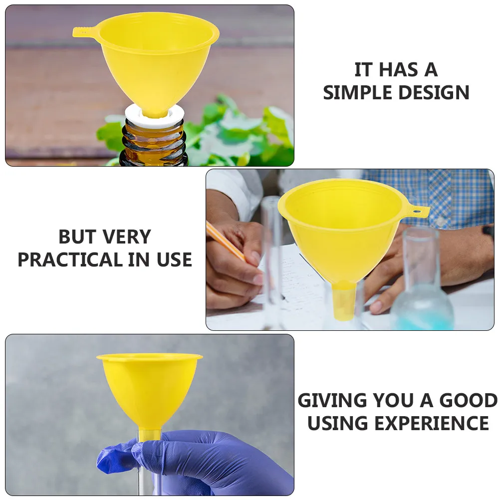 15Pcs Laboratory Funnel Plastic Short Stem 60Mm Yellow for Chemistry Experiments Transfer Essences Extracts Small Bottles
15Pcs Laboratory Funnel Plastic Short Stem 60Mm Yellow for Chemistry Experiments Transfer Essences Extracts Small Bottles