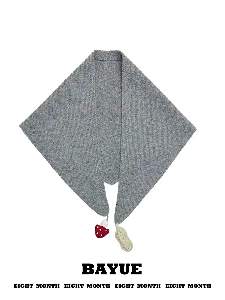 Gray Cute Handmade Scarf Women's Outerwear Office Knitted Small Pashmina Air Conditioned Room Scarf Spring Summer
Gray Cute Handmade Scarf Women's Outerwear Office Knitted Small Pashmina Air Conditioned Room Scarf Spring Summer
