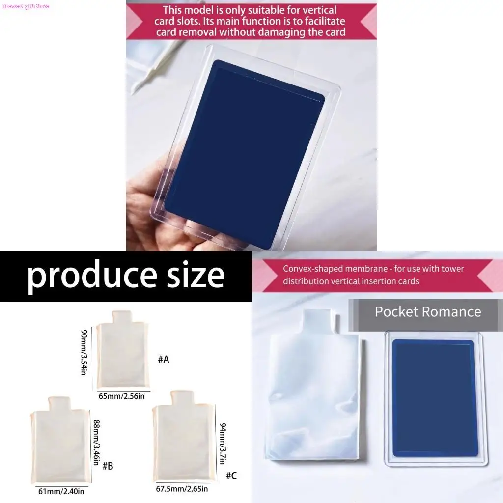 D0JC Pack of 100 Card Sleeves With Pull Tab Design Efficient Card Protective Sleeves
D0JC Pack of 100 Card Sleeves With Pull Tab Design Efficient Card Protective Sleeves