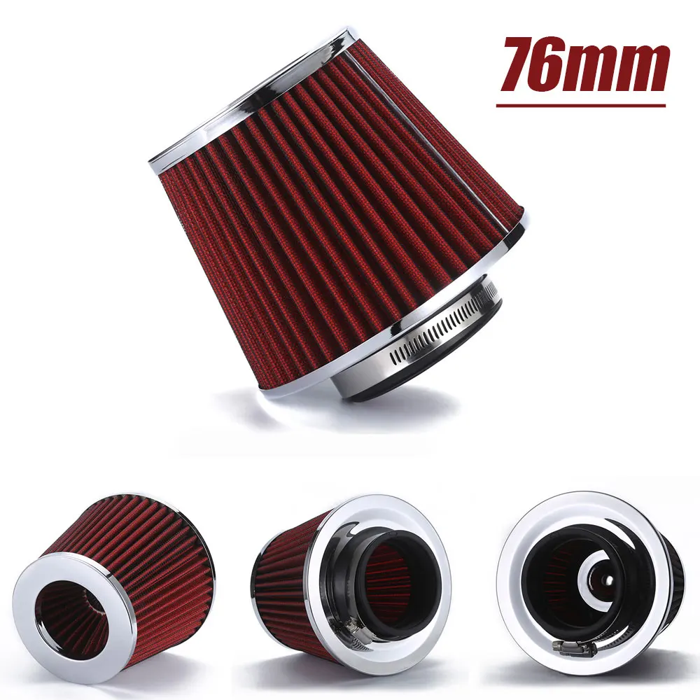 Universal Intake Car Air Filters 76mm High Flow Performance Replacement for Car Modifications Air Intake Filter Mushroom Head
Universal Intake Car Air Filters 76mm High Flow Performance Replacement for Car Modifications Air Intake Filter Mushroom Head