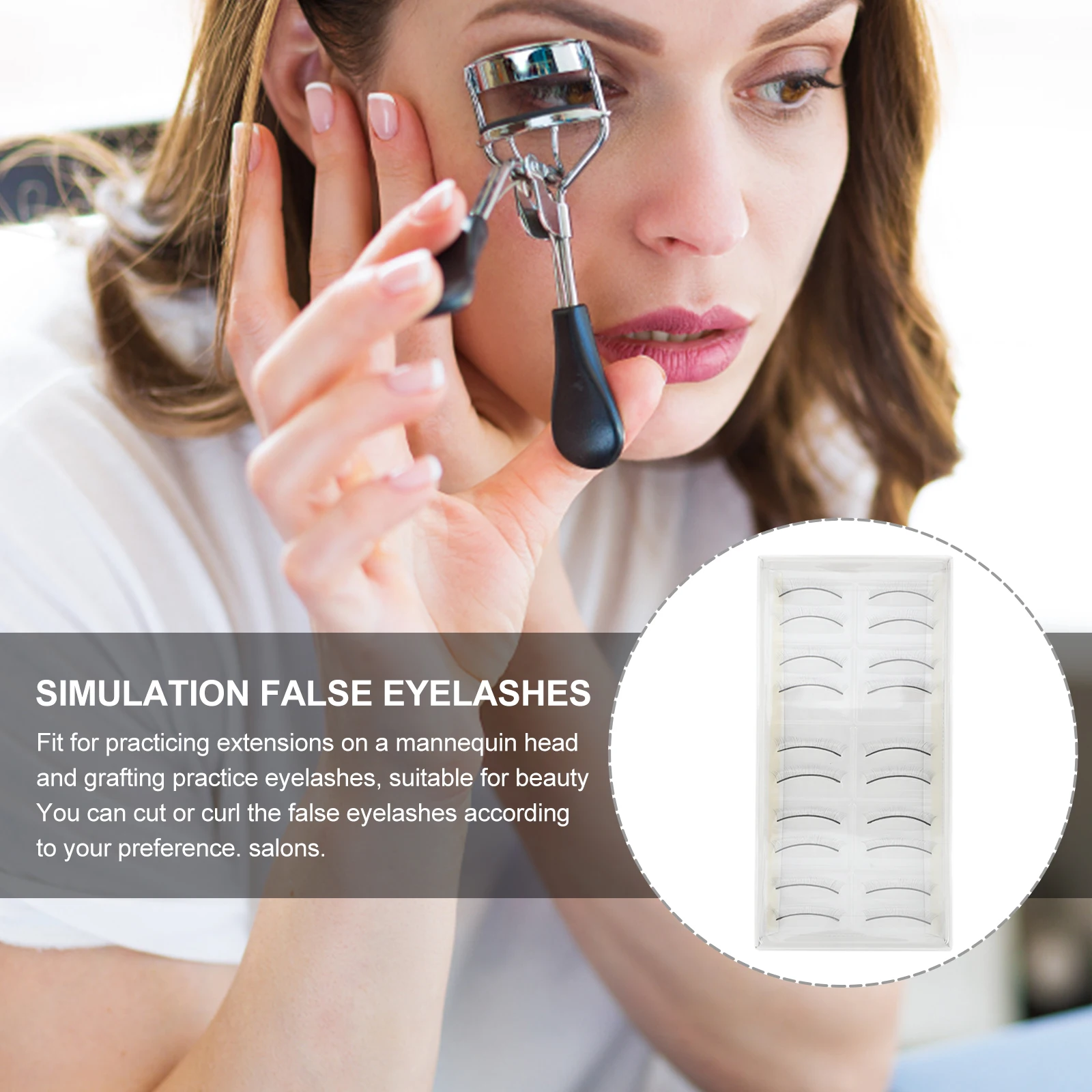 10 Pairs Practice Eyelashes Professional Grafting Training False Lashes Extensions Supplies Cluster Kit Strips
10 Pairs Practice Eyelashes Professional Grafting Training False Lashes Extensions Supplies Cluster Kit Strips