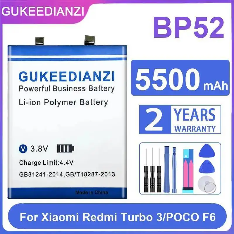 BP52 для Xiaomi Redmi Turbo 3 Poco F6 5500 мАч надежный блок питания аккумулятор мобильного телефона
BP52 для Xiaomi Redmi Turbo 3 Poco F6 5500 мАч надежный блок питания аккумулятор мобильного телефона
