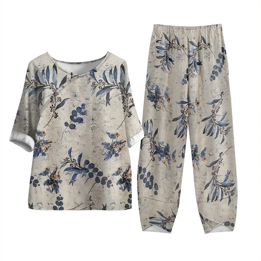 Summer Floral Flower 3D Print Women Two Pieces Sets Loose Short Sleeve Shirt Tops High Waist Pants Outfits Ladies Suits Clothing
Summer Floral Flower 3D Print Women Two Pieces Sets Loose Short Sleeve Shirt Tops High Waist Pants Outfits Ladies Suits Clothing