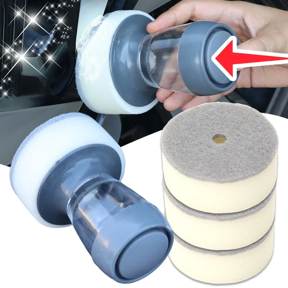 Reusable Waxing Sponge Applicator High Density Foam Pad Plastic Handle Car Polishing Tire Shine Auto Detailing Cleaning Tools 
Reusable Waxing Sponge Applicator High Density Foam Pad Plastic Handle Car Polishing Tire Shine Auto Detailing Cleaning Tools