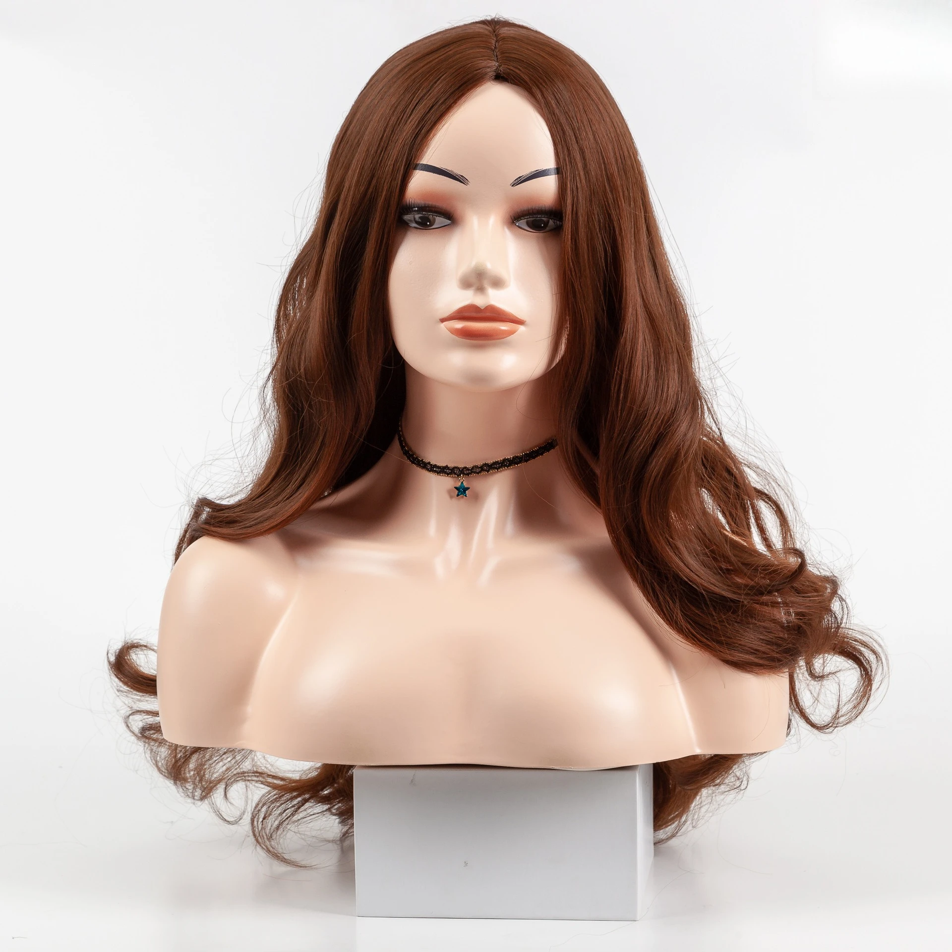 European And American Women's Fashion Realistic And Natural Long Curly Wig Made Of High-temperature Silk Full Cap Style.
European And American Women's Fashion Realistic And Natural Long Curly Wig Made Of High-temperature Silk Full Cap Style.