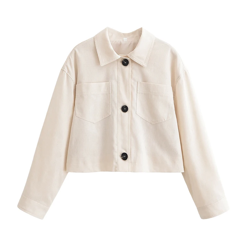 YENKYE New 2025 Women Long Sleeve Lapel Collar With Packets Crop Jacket Casual Autumn Outerwear
YENKYE New 2025 Women Long Sleeve Lapel Collar With Packets Crop Jacket Casual Autumn Outerwear