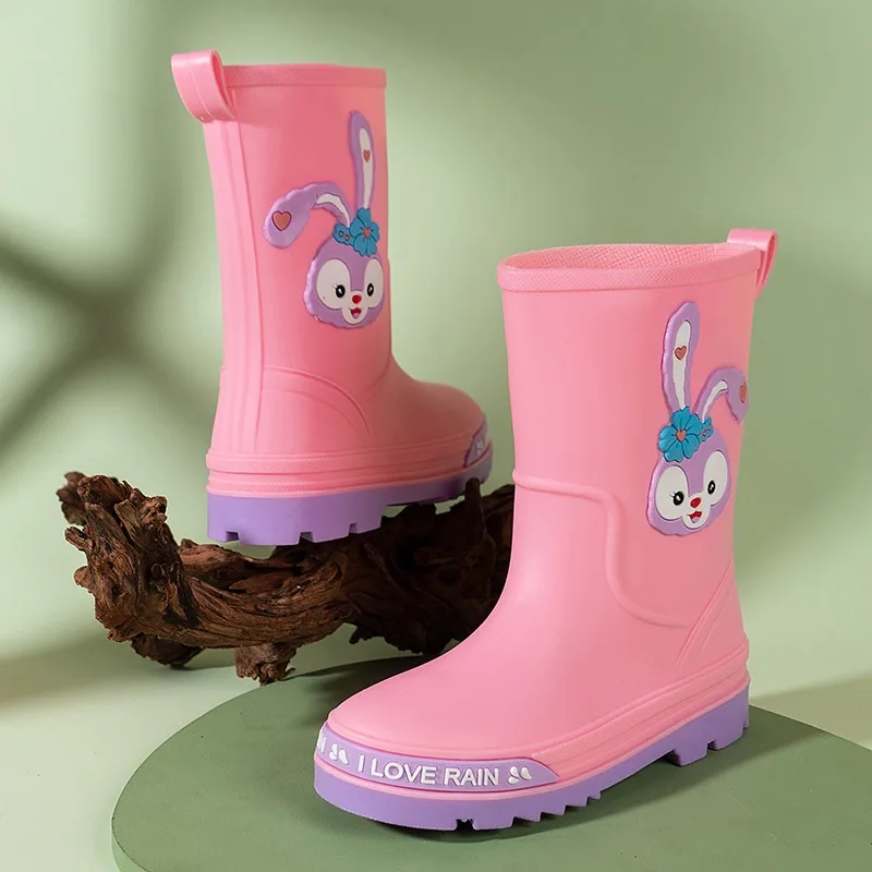 Four Seasons Toddler Girls Cute Rabbit Rain Boots Waterproof Non-Slip Pull Tab Outdoor Walking School Daily Casual Shoes
Four Seasons Toddler Girls Cute Rabbit Rain Boots Waterproof Non-Slip Pull Tab Outdoor Walking School Daily Casual Shoes