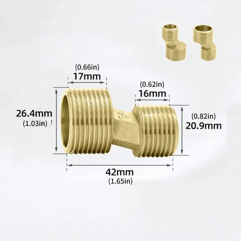 H58C Brass Shower Faucet Joint Easy to Install Brass Shower Faucet Fitting for Precise Hot & Cold Water Adjustment
H58C Brass Shower Faucet Joint Easy to Install Brass Shower Faucet Fitting for Precise Hot & Cold Water Adjustment