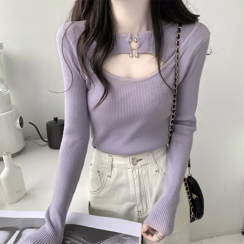 Hollow Out Irregular Women Sweaters Solid Autumn Winter Slim Sexy Pull Femme Korean Fashion All Match Sueter Mujer
Hollow Out Irregular Women Sweaters Solid Autumn Winter Slim Sexy Pull Femme Korean Fashion All Match Sueter Mujer