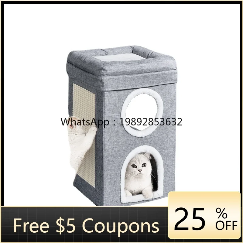 ZZ Wyj Summer Double-Layer Four Seasons Universal Closed Sisal Barrel Cat Tree Integrated 
ZZ Wyj Summer Double-Layer Four Seasons Universal Closed Sisal Barrel Cat Tree Integrated